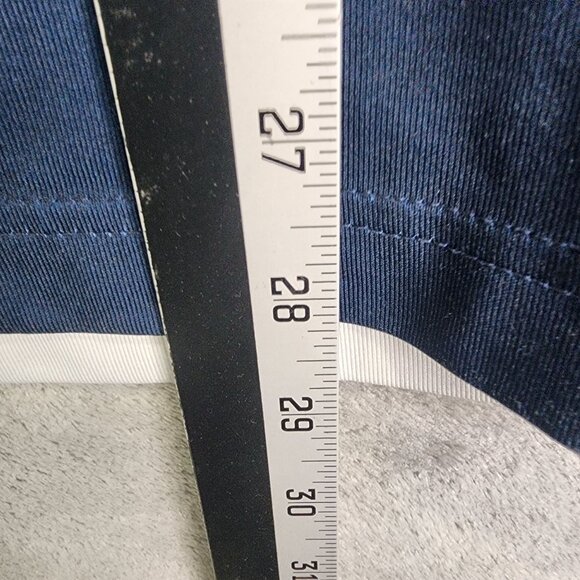 Mens Walter Hogan Polo Shirt Blue Green White Geometric Print Short Sleeve L - Picture 7 of 8